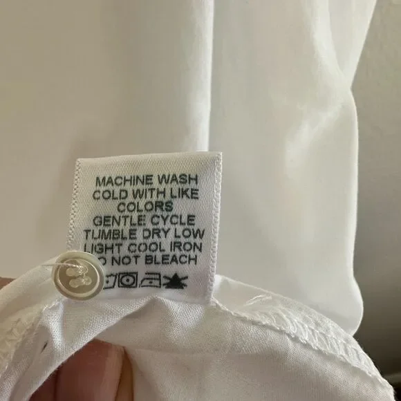 Xirena Beau Button Down Shirt XL White Cotton Poplin Oversized Relaxed Preppy